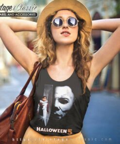The Revenge Of Michael Myers Halloween Tank Top Racerback 1