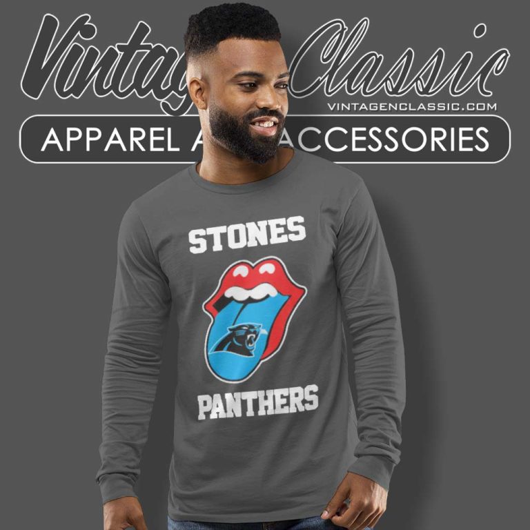 The Rolling Stone Carolina Panthers Lips Long Sleeve Tee The Rolling Stone Carolina Panthers Lips Long Sleeve Tee