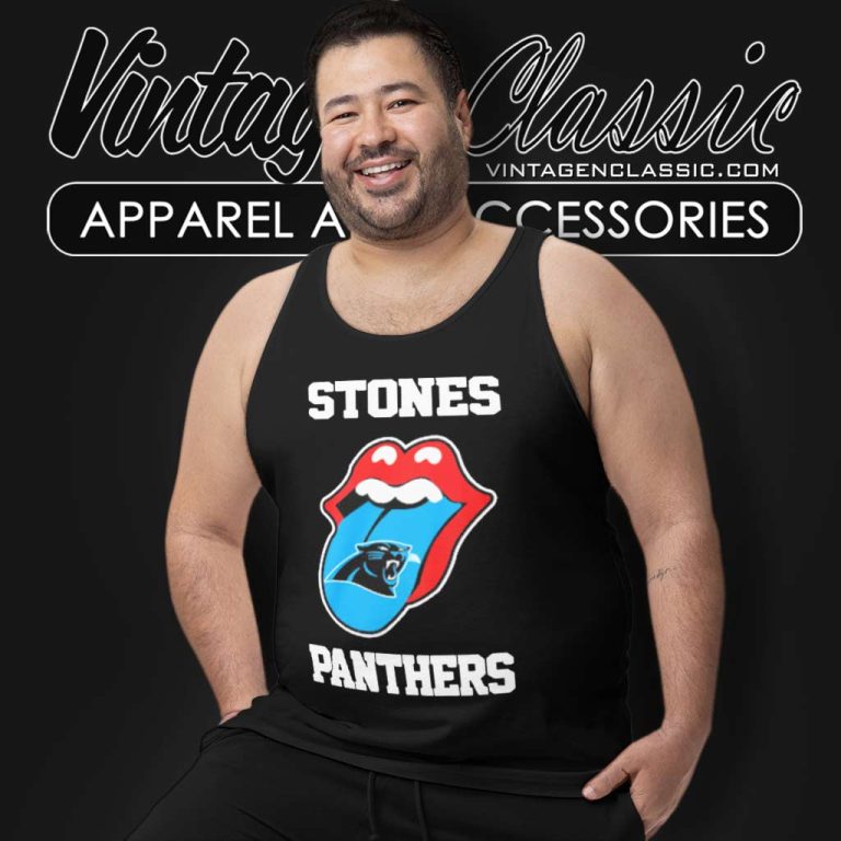 The Rolling Stone Carolina Panthers Lips Tank Top Racerback The Rolling Stone Carolina Panthers Lips Tank Top Racerback