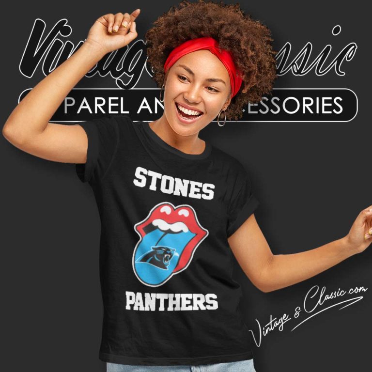 The Rolling Stone Carolina Panthers Lips Women TShirt The Rolling Stone Carolina Panthers Lips Women TShirt