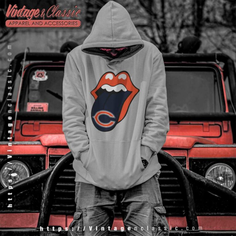 The Rolling Stone Chicago Bears Lips Hoodie The Rolling Stone Chicago Bears Lips Hoodie