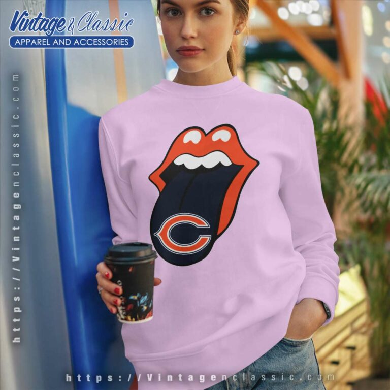 The Rolling Stone Chicago Bears Lips Sweatshirt The Rolling Stone Chicago Bears Lips Sweatshirt