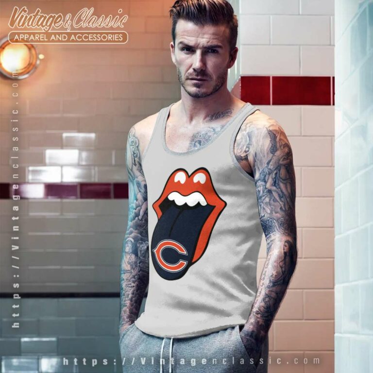 The Rolling Stone Chicago Bears Lips Tank Top Racerback The Rolling Stone Chicago Bears Lips Tank Top Racerback