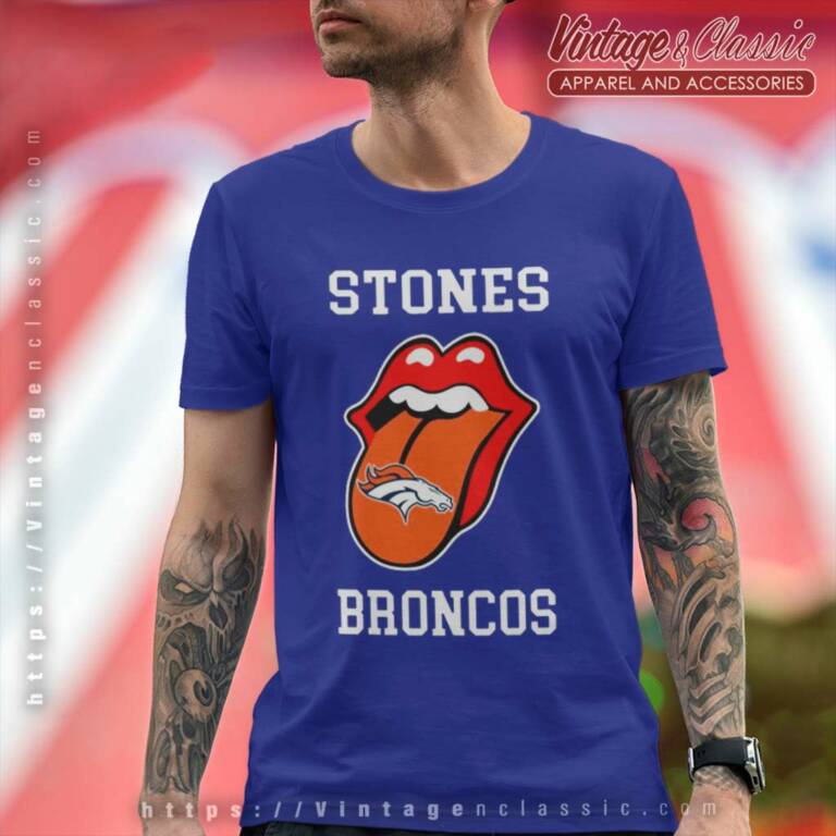 The Rolling Stone Denver Broncos Lips T Shirt The Rolling Stone Denver Broncos Lips T Shirt