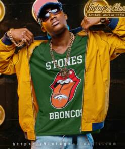 The Rolling Stone Denver Broncos Lips V Neck TShirt