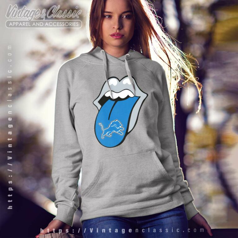 The Rolling Stone Detroit Lions Lips Hoodie The Rolling Stone Detroit Lions Lips Hoodie