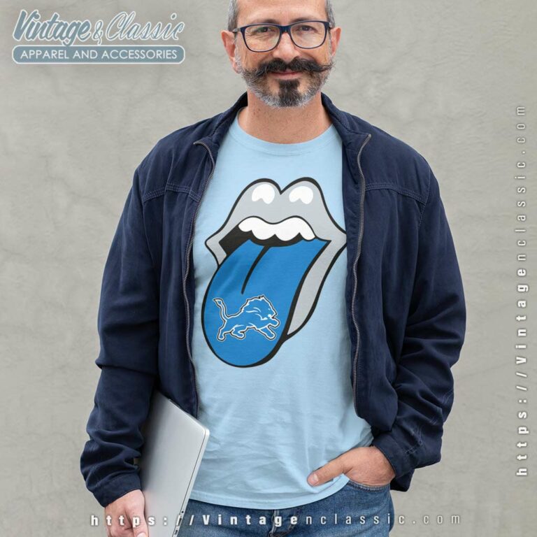 The Rolling Stone Detroit Lions Lips Long Sleeve Tee The Rolling Stone Detroit Lions Lips Long Sleeve Tee