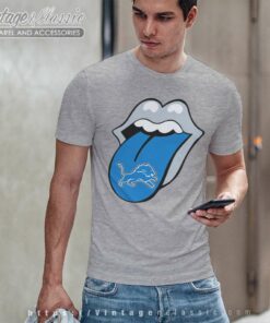 The Rolling Stone Detroit Lions Lips T Shirt