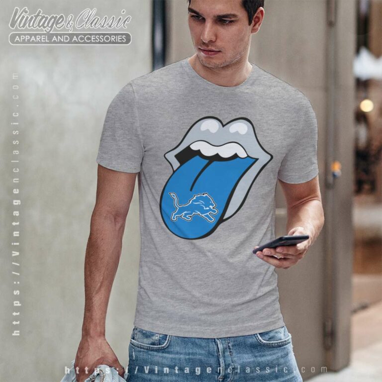 The Rolling Stone Detroit Lions Lips T Shirt The Rolling Stone Detroit Lions Lips T Shirt