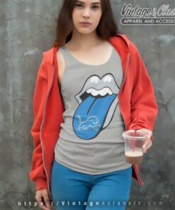 The Rolling Stone Detroit Lions Lips Tank Top Racerback