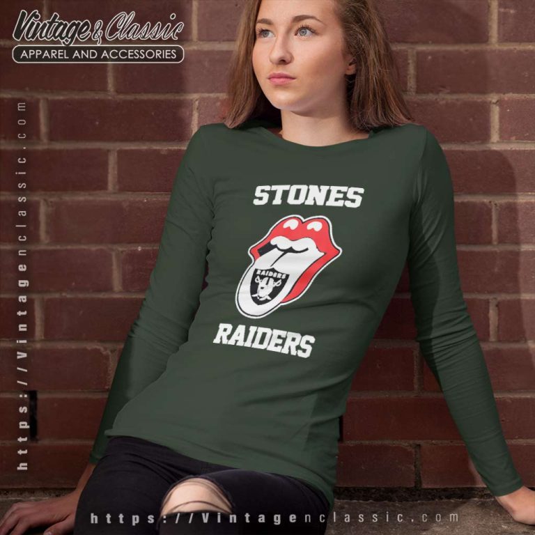 The Rolling Stone Las Vegas Raiders Lips Long Sleeve Tee The Rolling Stone Las Vegas Raiders Lips Long Sleeve Tee