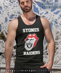 The Rolling Stone Las Vegas Raiders Lips Tank Top Racerback