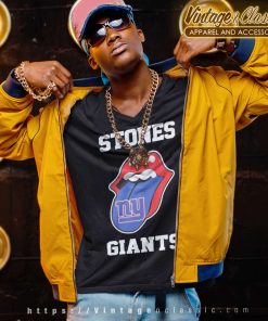 The Rolling Stone New York Giants Lips V Neck TShirt
