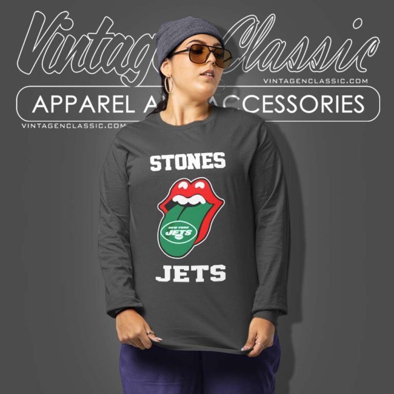 The Rolling Stone New York Jets Lips Long Sleeve Tee The Rolling Stone New York Jets Lips Long Sleeve Tee