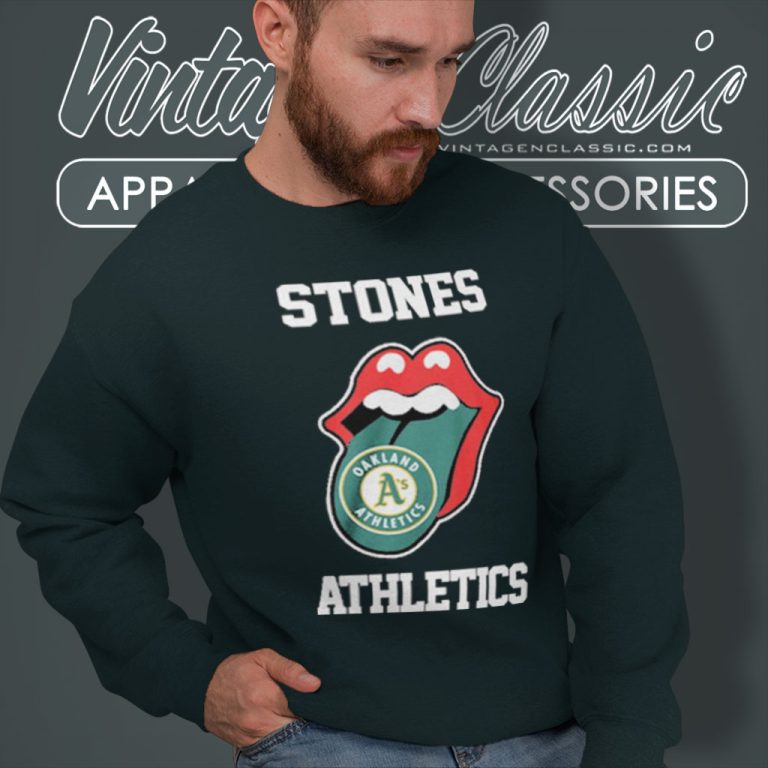 The Rolling Stone Oakland Athletics Lips Sweatshirt The Rolling Stone Oakland Athletics Lips Sweatshirt