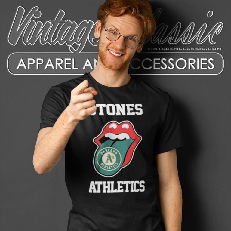 The Rolling Stone Oakland Athletics Lips T Shirt The Rolling Stone Oakland Athletics Lips T Shirt