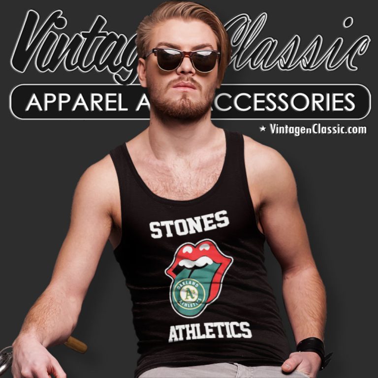 The Rolling Stone Oakland Athletics Lips Tank Top Racerback The Rolling Stone Oakland Athletics Lips Tank Top Racerback