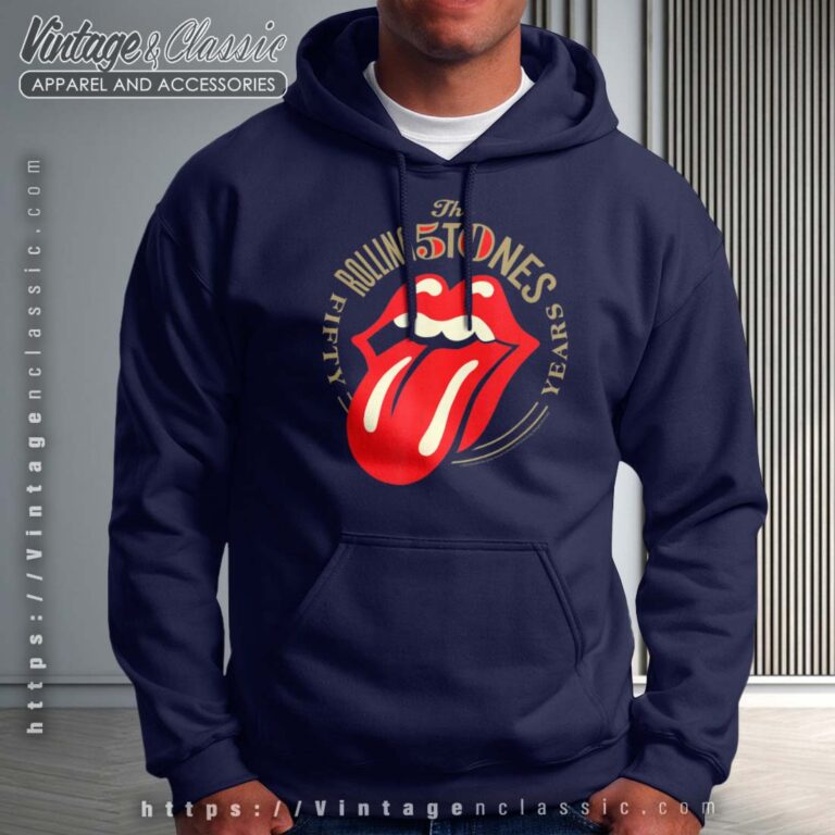 The Rolling Stones 50 Years Tongue Hoodie The Rolling Stones 50 Years Tongue Hoodie