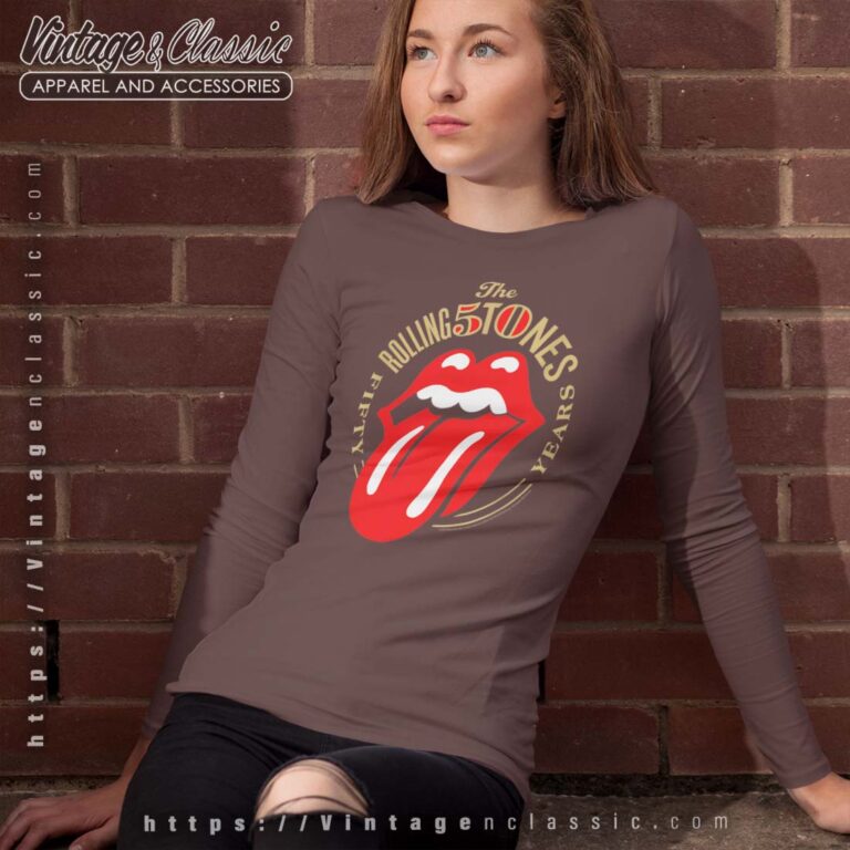 The Rolling Stones 50 Years Tongue Longsleeves The Rolling Stones 50 Years Tongue Longsleeves