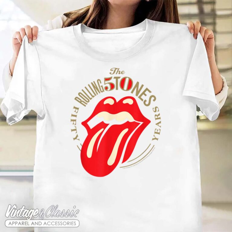The Rolling Stones 50 Years Tongue Tshirt The Rolling Stones 50 Years Tongue Tshirt