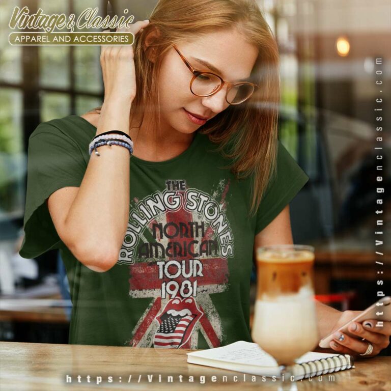 The Rolling Stones American Tour 1981 Women TShirt The Rolling Stones American Tour 1981 Women TShirt