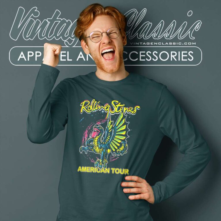 The Rolling Stones American Tour Dragon Long Sleeve Tee The Rolling Stones American Tour Dragon Long Sleeve Tee