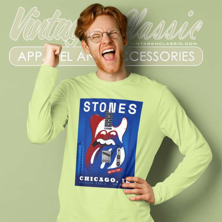 The Rolling Stones Chicago Il June Long Sleeve Tee The Rolling Stones Chicago Il June Long Sleeve Tee