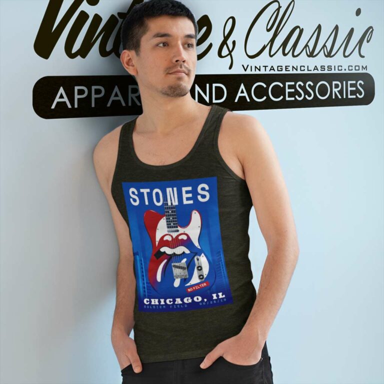The Rolling Stones Chicago Il June Tank Top Racerback The Rolling Stones Chicago Il June Tank Top Racerback