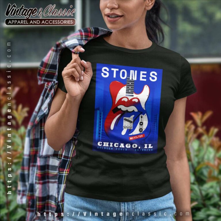 The Rolling Stones Chicago Il June Women TShirt The Rolling Stones Chicago Il June Women TShirt