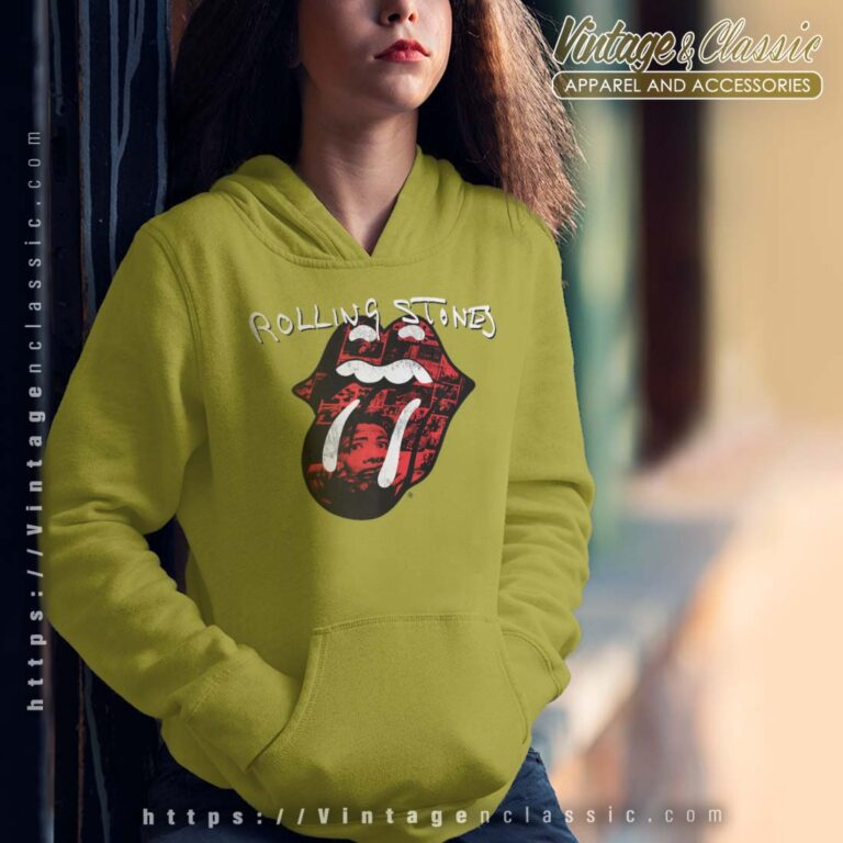 The Rolling Stones Exile Collage Tongue Hoodie The Rolling Stones Exile Collage Tongue Hoodie