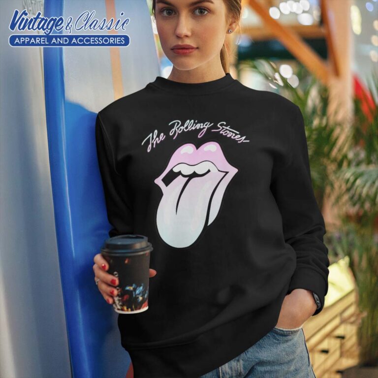 The Rolling Stones Gradient Tongue Sweatshirt The Rolling Stones Gradient Tongue Sweatshirt
