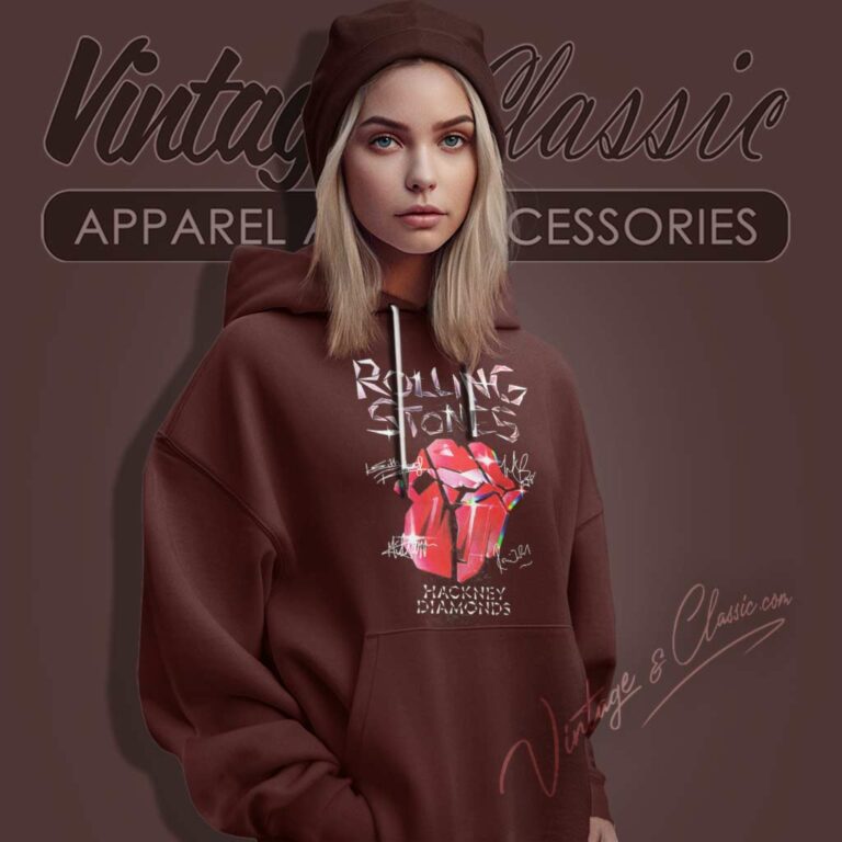 The Rolling Stones Hackney Diamonds Signature Hoodie The Rolling Stones Hackney Diamonds Signature Hoodie