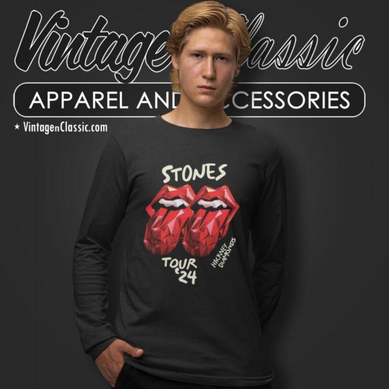 The Rolling Stones Hackney Diamonds Tour 2024 Long Sleeve Tee The Rolling Stones Hackney Diamonds Tour 2024 Long Sleeve Tee