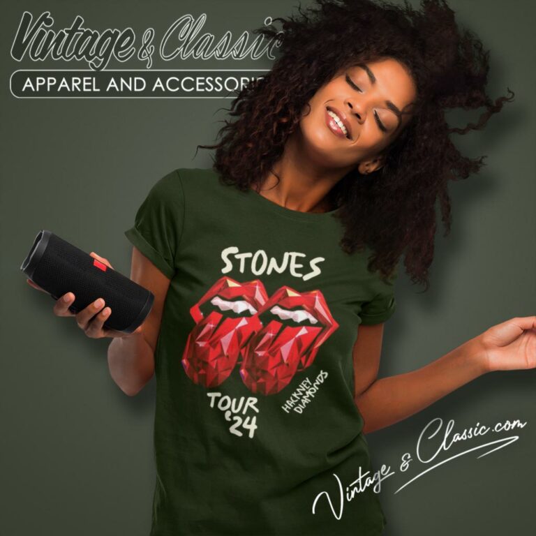 The Rolling Stones Hackney Diamonds Tour 2024 Women T Shirt The Rolling Stones Hackney Diamonds Tour 2024 Women T Shirt
