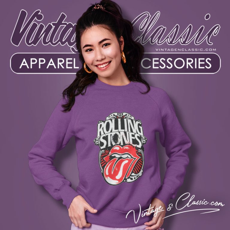 The Rolling Stones Icon Graphic Sweatshirt The Rolling Stones Icon Graphic Sweatshirt