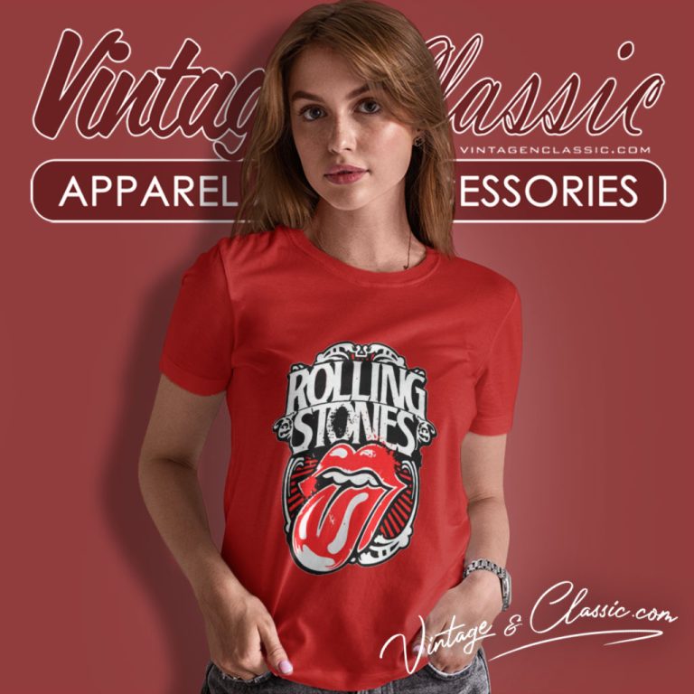 The Rolling Stones Icon Graphic Women T Shirt The Rolling Stones Icon Graphic Women T Shirt