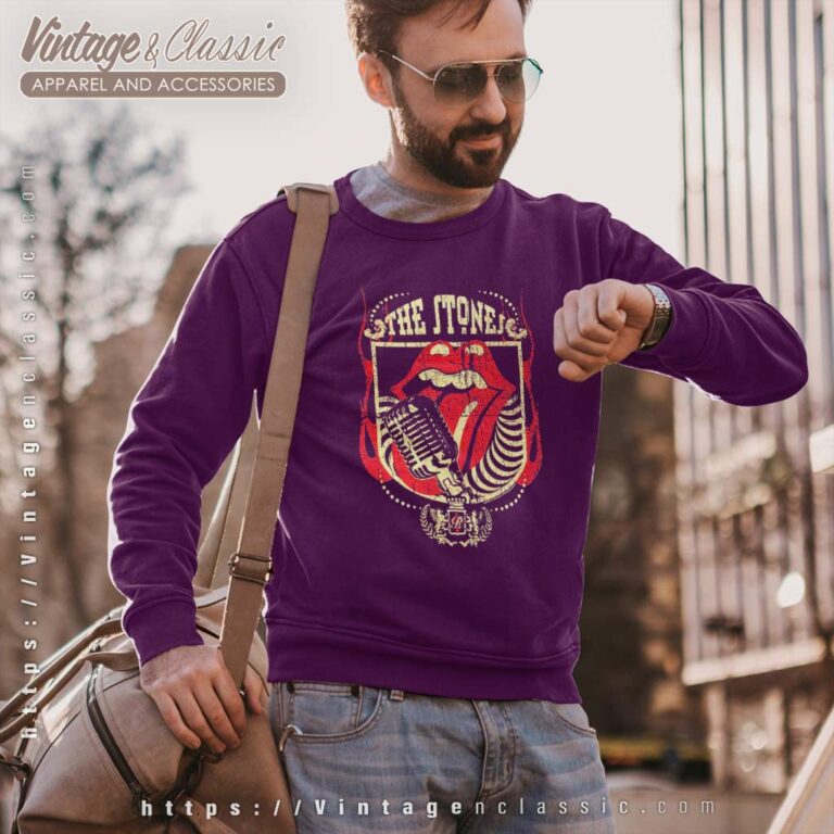 The Rolling Stones Licks Mic Sweatshirt The Rolling Stones Licks Mic Sweatshirt