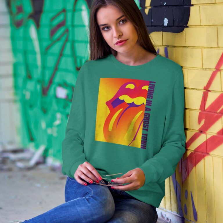 The Rolling Stones Living In A Ghost Town Sweatshirt The Rolling Stones Living In A Ghost Town Sweatshirt