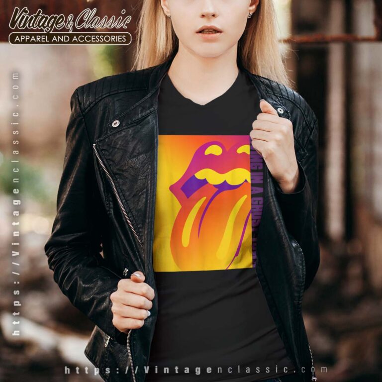 The Rolling Stones Living In A Ghost Town Vneck The Rolling Stones Living In A Ghost Town Vneck