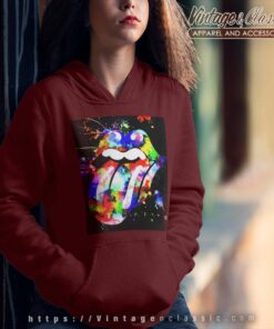 The Rolling Stones Logo Grunge The Rolling Stones Logo Grunge Hoodie