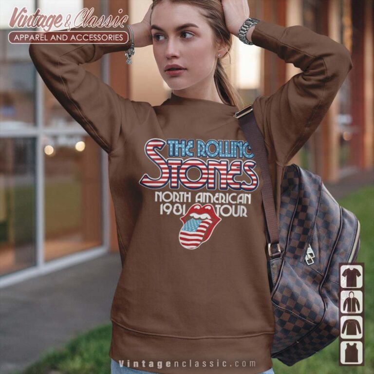 The Rolling Stones NA Tour 1981 Sweatshirt The Rolling Stones NA Tour 1981 Sweatshirt