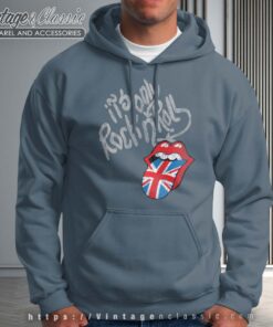 The Rolling Stones Rock N Roll UK Tongue Hoodie