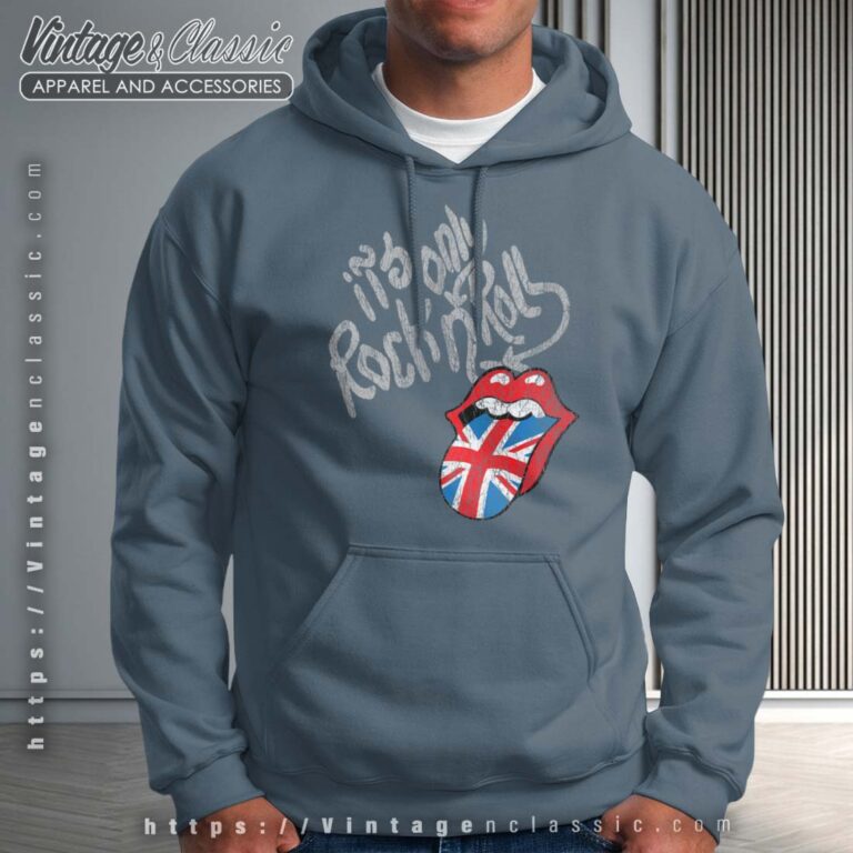 The Rolling Stones Rock N Roll UK Tongue Hoodie The Rolling Stones Rock N Roll UK Tongue Hoodie