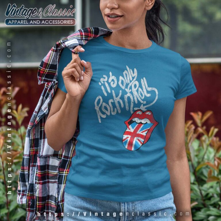 The Rolling Stones Rock N Roll UK Tongue Shirt The Rolling Stones Rock N Roll UK Tongue Shirt