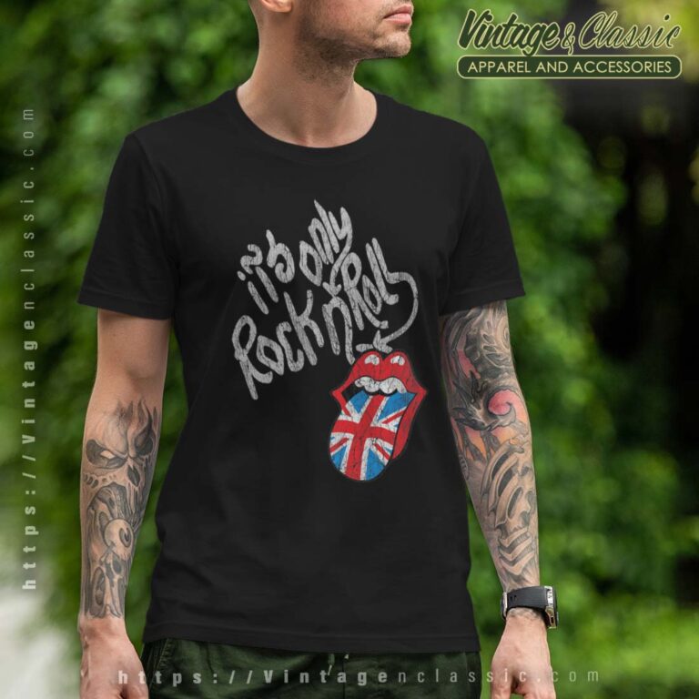 The Rolling Stones Rock N Roll UK Tongue Tshirt The Rolling Stones Rock N Roll UK Tongue Tshirt