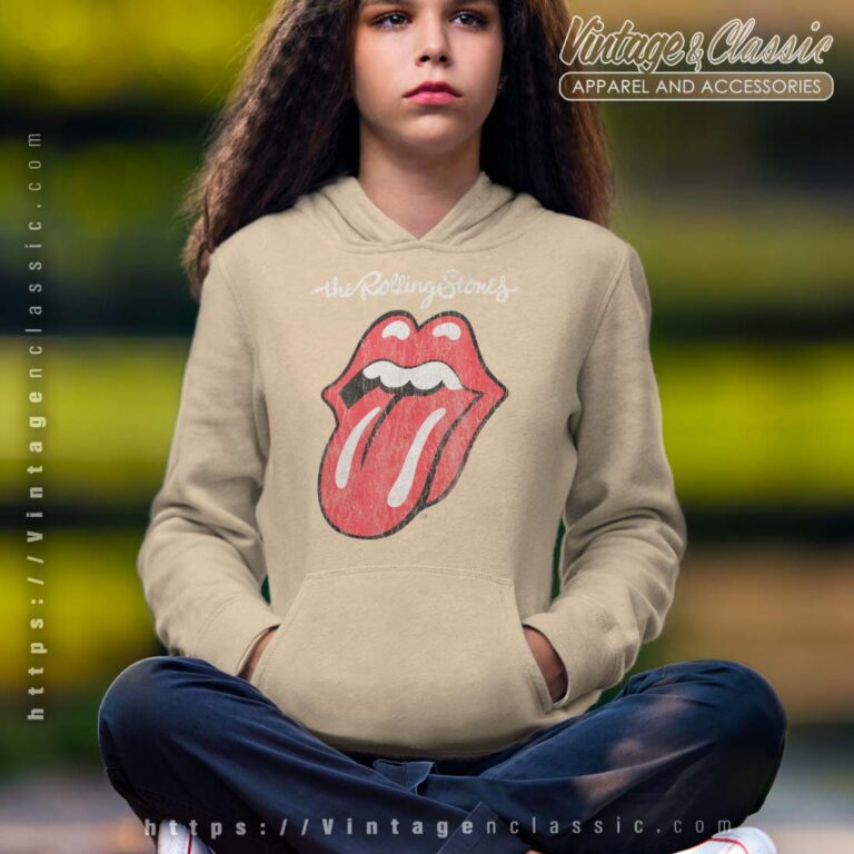 The Rolling Stones Script Tongue Hoodie The Rolling Stones Script Tongue Hoodie