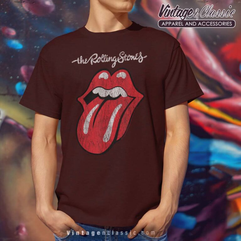 The Rolling Stones Script Tongue Shirt The Rolling Stones Script Tongue Shirt