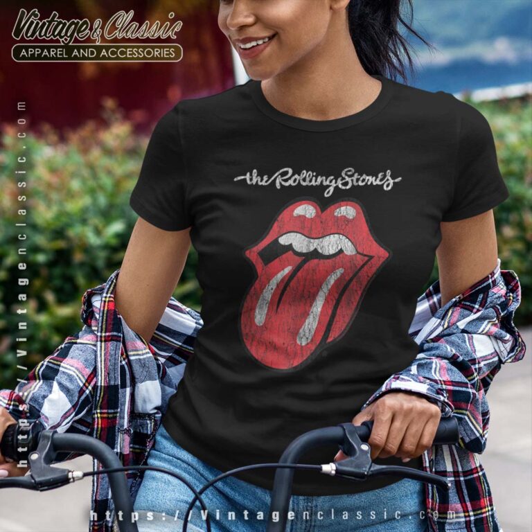 The Rolling Stones Script Tongue Tshirt The Rolling Stones Script Tongue Tshirt