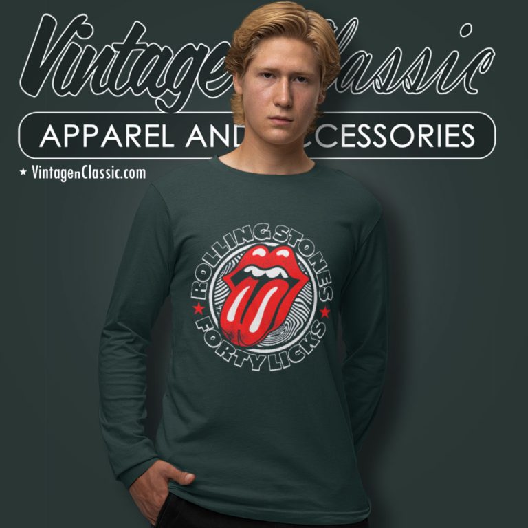 The Rolling Stones Shirt Forty Licks Long Sleeve Tee The Rolling Stones Shirt Forty Licks Long Sleeve Tee