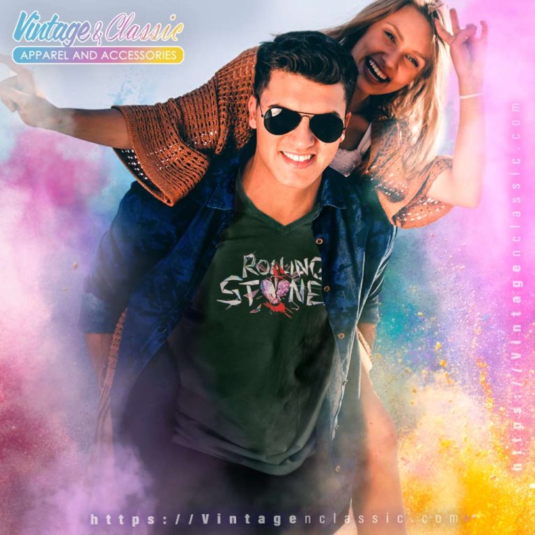 The Rolling Stones Shirt Hackney Diamonds Glass Logo V Neck TShirt The Rolling Stones Shirt Hackney Diamonds Glass Logo V Neck TShirt